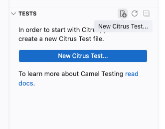 Tests view